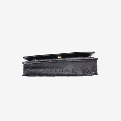 Chanel Classic Wallet on Chain in Black Caviar Leather with Gold Hardware