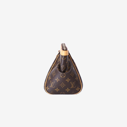 Louis Vuitton Tivoli PM Bag in Brown Monogram Coated Canvas/Cowhide Leather with Gold Hardware