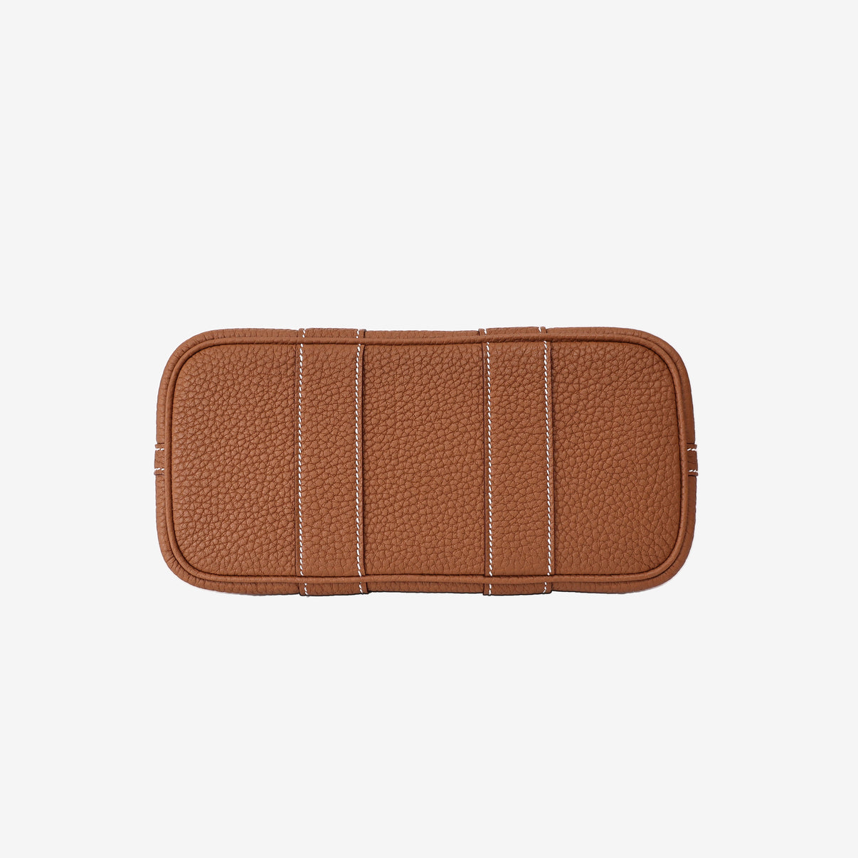 Hermès Neo Garden Party 23 Mini in Ecru, Beige and Ébène Negonda Leather and Canvas bottom view