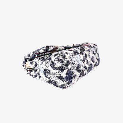 Chanel 2016 Airlines Tweed Strass XXL Flap Bag in Multicoloured Tweed with Silver Hardware