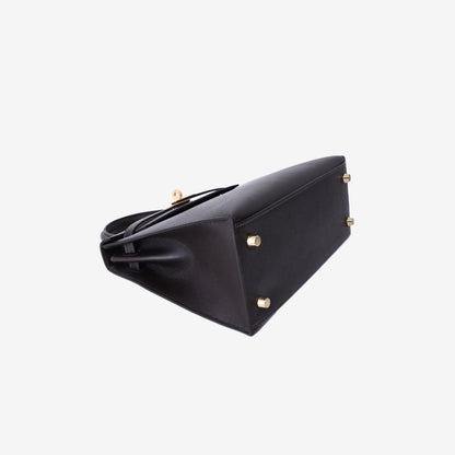 Hermès Kelly 25 in Bai Brun Epsom Leather with Gold Hardware
