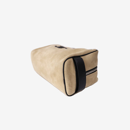 Chanel 26A Matthieu Blazy Large Zipped Pouch in Beige Calfskin Leather