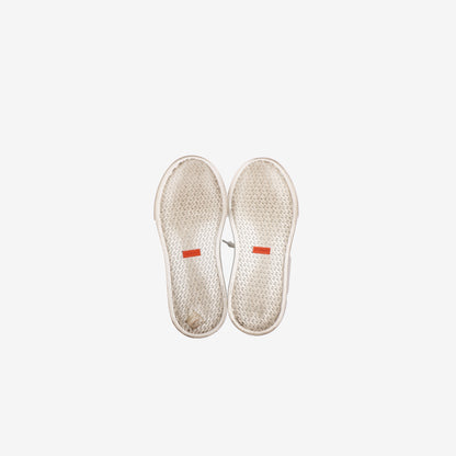 Hermès Day Sneakers in Blanc Calfskin Leather with Palladium-Plated Kelly Buckle (Size 39)
