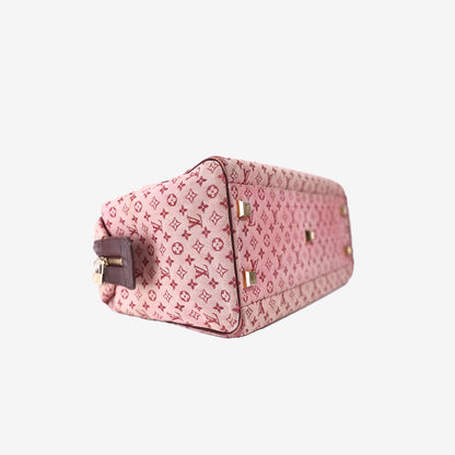 Louis Vuitton Josephine GM Satchel in Cherry Pink Mini Monogram Canvas with Gold Hardware
