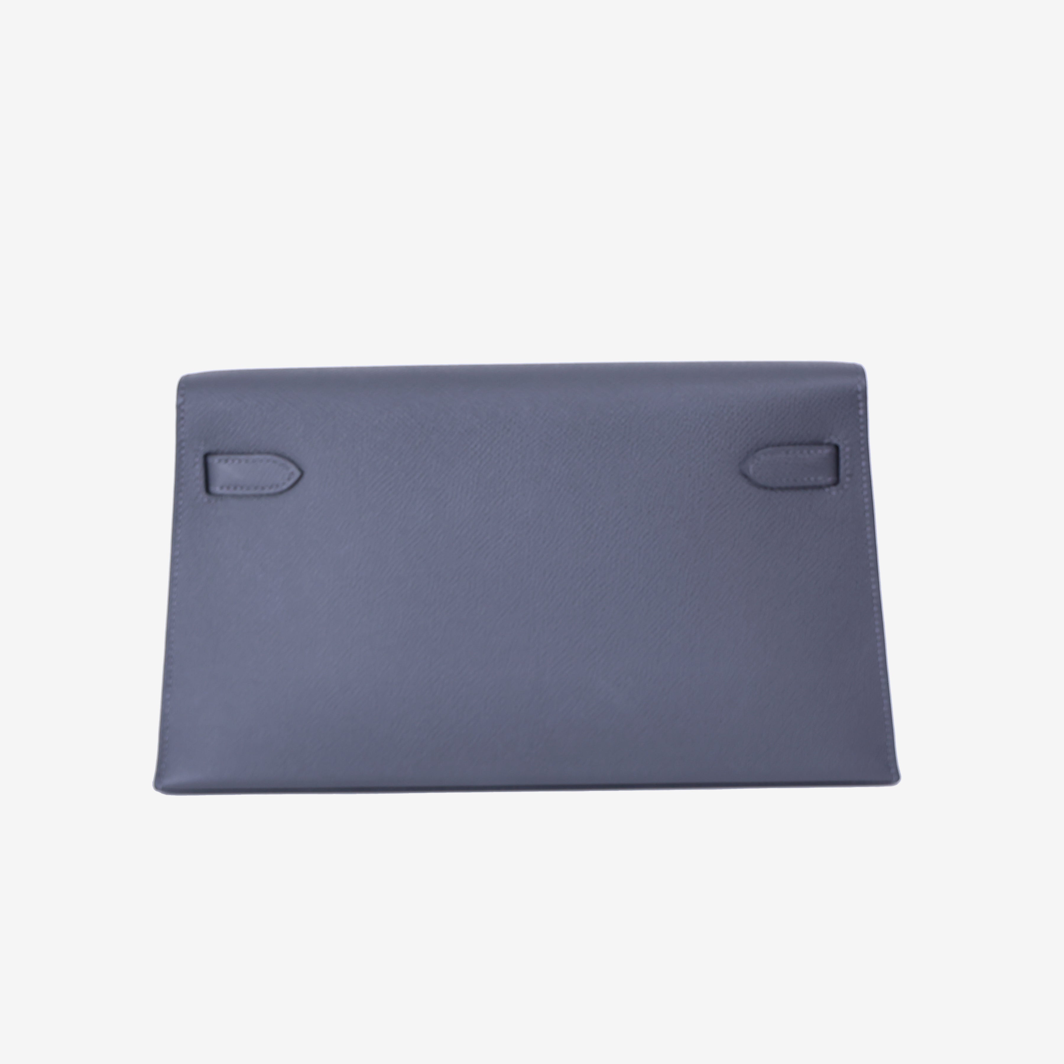 Hermès Kelly Elan in Etain Epsom Leather with Gold Hardware back view