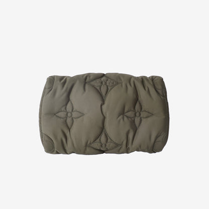 Louis Vuitton Pillow Speedy 25 Bag in Khaki Green Nylon with Gold Hardware