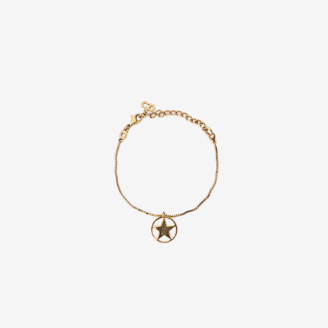Dior Star Charm Bracelet in Gold-Tone Metal