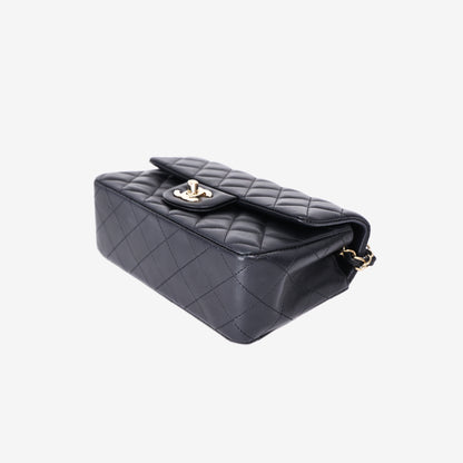 Chanel Classic Flap Mini in Black Lambskin Leather with Gold Hardware