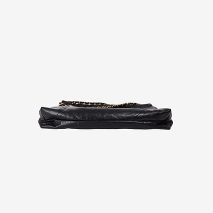 Chanel 22 Small Bag in Black Lambskin with Gold Hardware