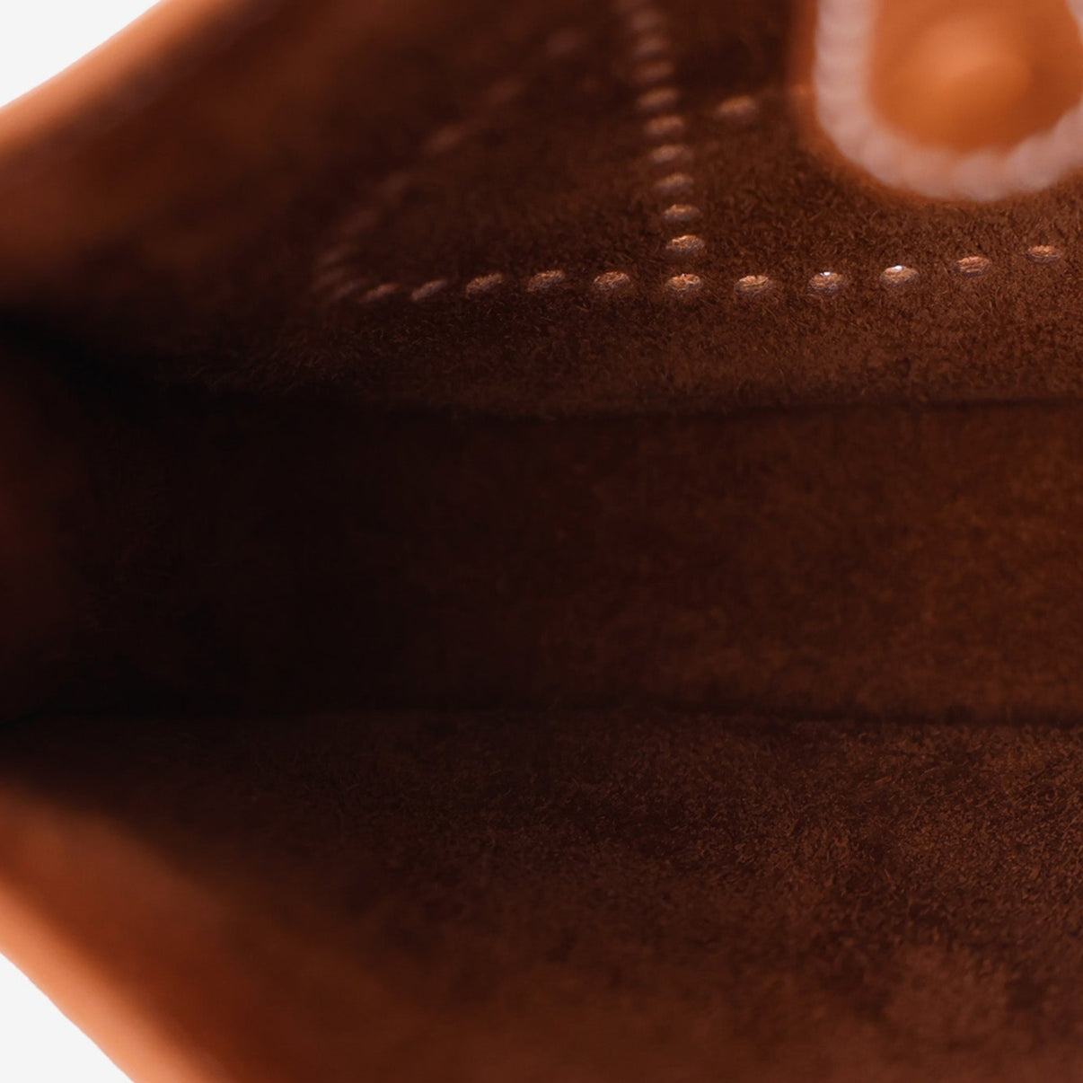 Hermès Evelyne 16 in Gold Clemence Leather with Gold Hardware interior view