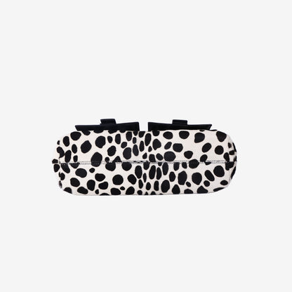 Celine Sac 16 Spotted Ponyhair Clutch Bag with Silver Hardware