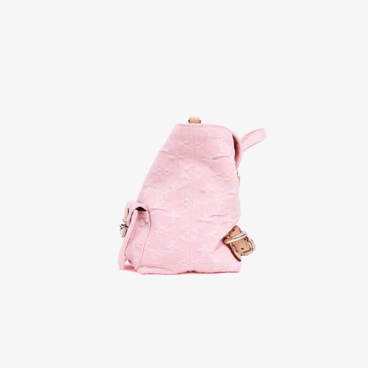 Louis Vuitton Venice Backpack in Washed Pink Denim side view