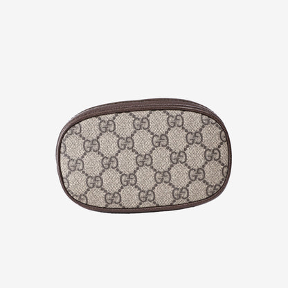 Gucci Ophidia Mini GG Bucket Bag in Beige Brown GG Supreme Canvas with Gold Hardware