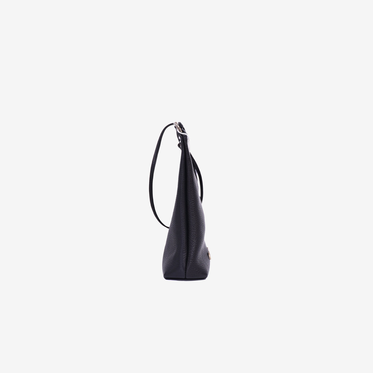 Chrome Hearts Viv Dagger Shoulder Bag in Black Calf Leather with Silver Hardware side view