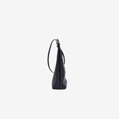 Chrome Hearts Viv Dagger Shoulder Bag in Black Calf Leather with Silver Hardware side view