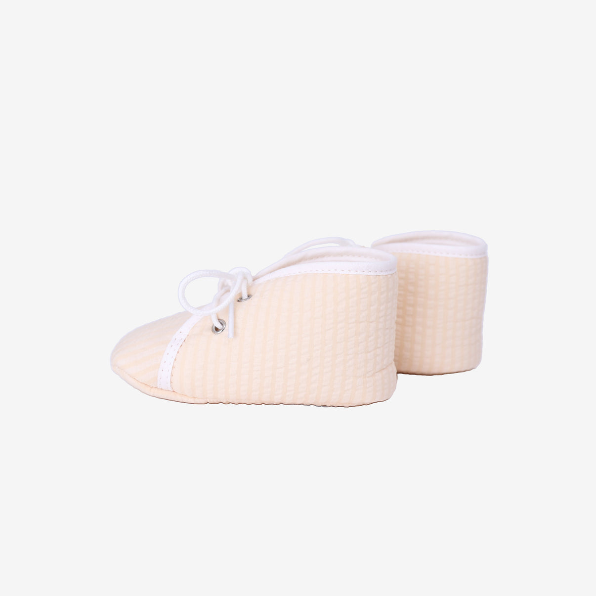 Hermès Paf Cabriole Booties in Melon Cotton side view
