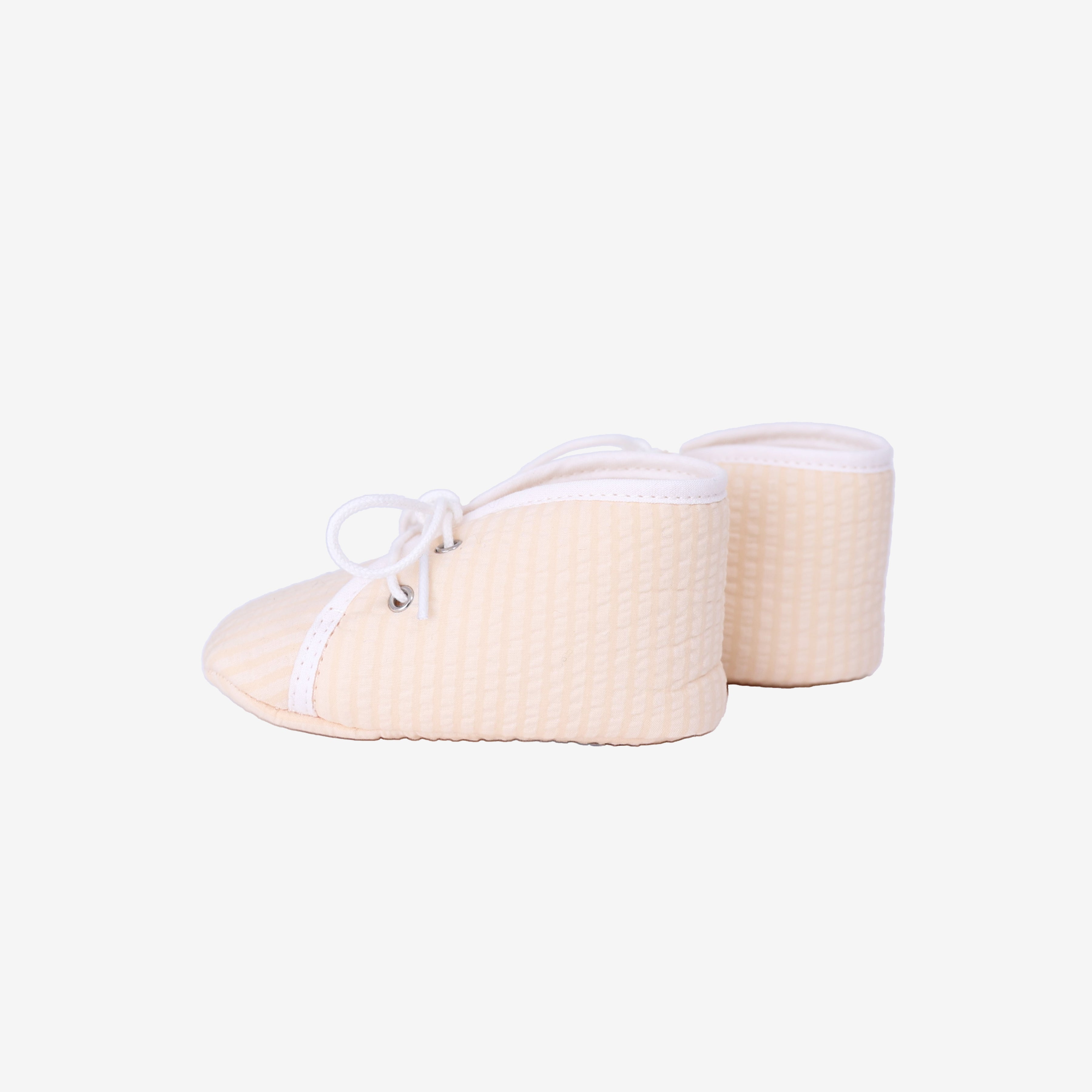 Hermès Paf Cabriole Booties in Melon Cotton side view