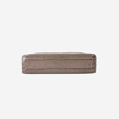 Chanel 26A Matthieu Blazy Vanity Case in Khaki Crocodile-Embossed Calfskin Leather with Gold Hardware (Contact to Enquire)