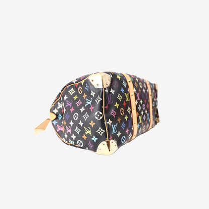 Louis Vuitton Speedy 45 Handbag in Noir Monogram Multicolor Canvas with Leather Trim (Contact to Enquire)
