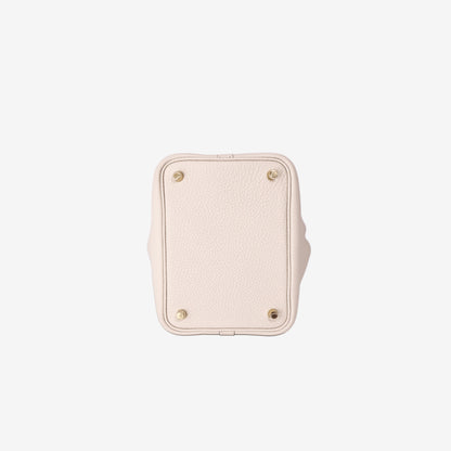 Hermès Picotin Lock 18 in Craie Clemence Leather with Gold Hardware