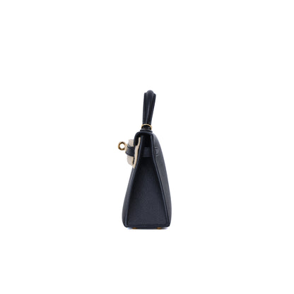 Hermès Mini Kelly 20 in Noir Epsom Leather with Gold Hardware (Contact to Enquire)