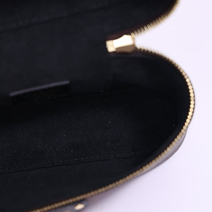Louis Vuitton Vanity Chaine Pouch Bag in Brown Monogram Reverse Canvas with Gold Hardware interior view