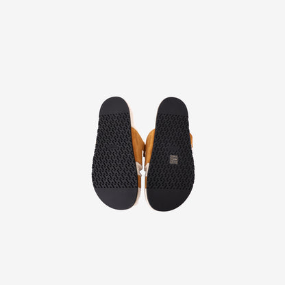 Hermès Chypre Shearling Sandals in Naturel and Écru Suede Goatskin (Size 42)