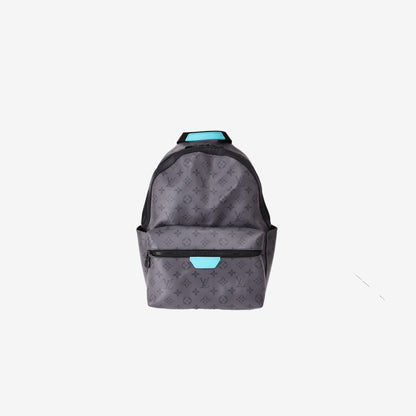 Louis Vuitton Discovery Backpack PM in Monogram Eclipse Coated Canvas front view