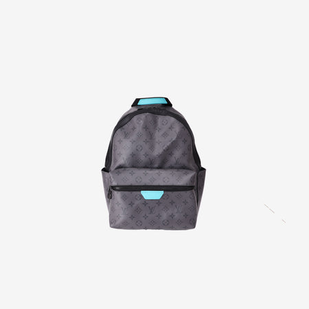 Louis Vuitton Discovery Backpack PM in Monogram Eclipse Coated Canvas front view