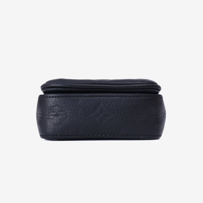 Louis Vuitton S-Lock Vertical Wearable Wallet Bag in Black Monogram Empreinte Coated Canvas with Cowhide Leather Trim bottom view