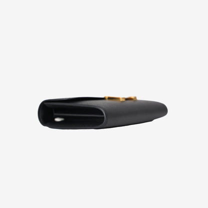 Hermès Constance To Go in Noir Epsom Leather with Palladium Hardware bottom side view