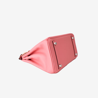 Hermès Birkin 25 in Rose Été K4 Swift Leather with Palladium-Plated Hardware