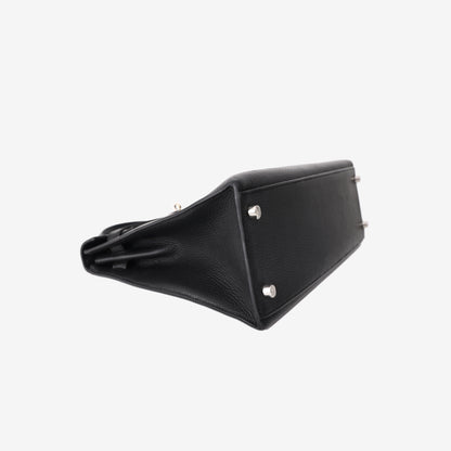 Hermès Kelly 32 in Black Togo Leather with Palladium-Plated Hardware