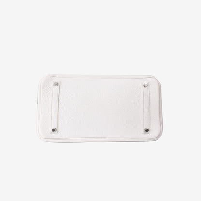 Hermès Birkin 35 in Blanc Togo Leather with Palladium Hardware