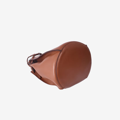 Celine Big Bag Bucket in Tan Smooth Calfskin Leather with Silver Hardware