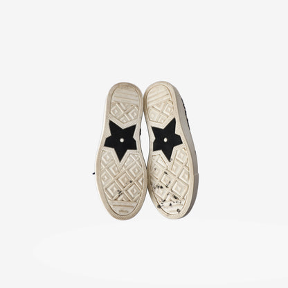 Dior Walk’n’Dior Low-Top Sneakers in Deep Blue Dior Oblique Embroidered Cotton (EU 38.5)