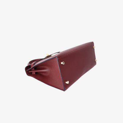 Hermès Kelly 28 in Rouge H Epsom Leather with Gold Hardware