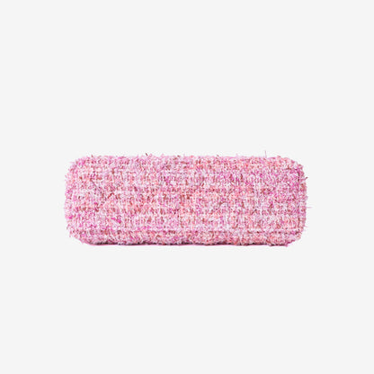 Chanel Small Kelly Nano Shopper in Pink Tweed Leather with Gold Hardware