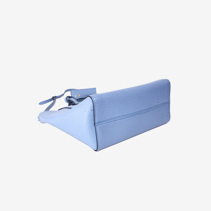 Gucci Mini Swing Tote Bag in Blue Calfskin Leather with Gold Hardware