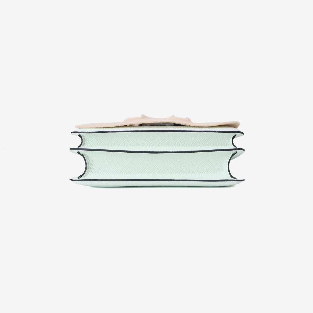 Hermès Constance 18 in Vert Fizz Epsom Leather with Palladium Hardware bottom view