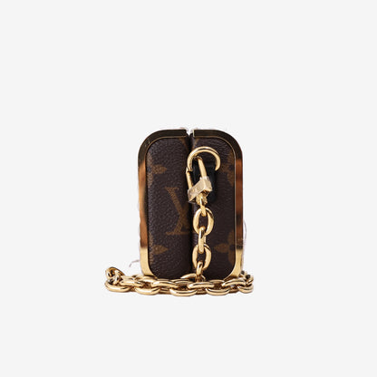 Louis Vuitton Vanity Case PM in Brown Monogram Coated Canvas with Gold Hardware