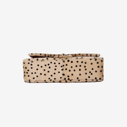 Chanel Medium Classic Flap Bag in Leopard-Print Pony Hair with Gold Hardware