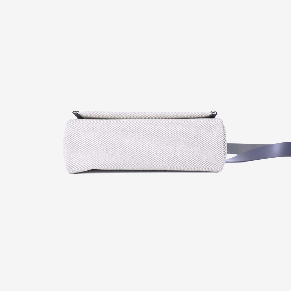Hermès Herbag Mini in Grey Toile Canvas with Hunter Leather Trim with Palladium Hardware bottom view