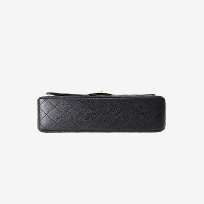 Chanel Classic Double Flap Medium in Black Caviar Leather with Gold Hardware (Contact to Enquire)