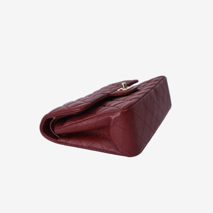 Chanel Classic Small Flap Bag in Red Caviar Leather with Gold Hardware