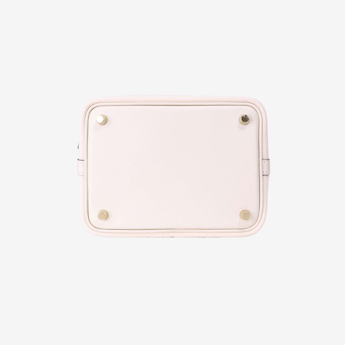 Hermès Picotin Cargo in Nata Swift Leather with Toile Canvas with Gold Hardware bottom view