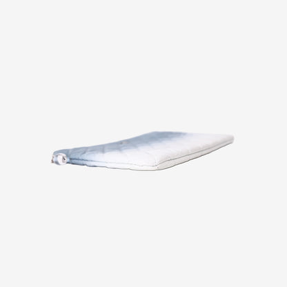 Chanel Ombré Gradient CC Clutch in Blue/White Quilted Lambskin Leather