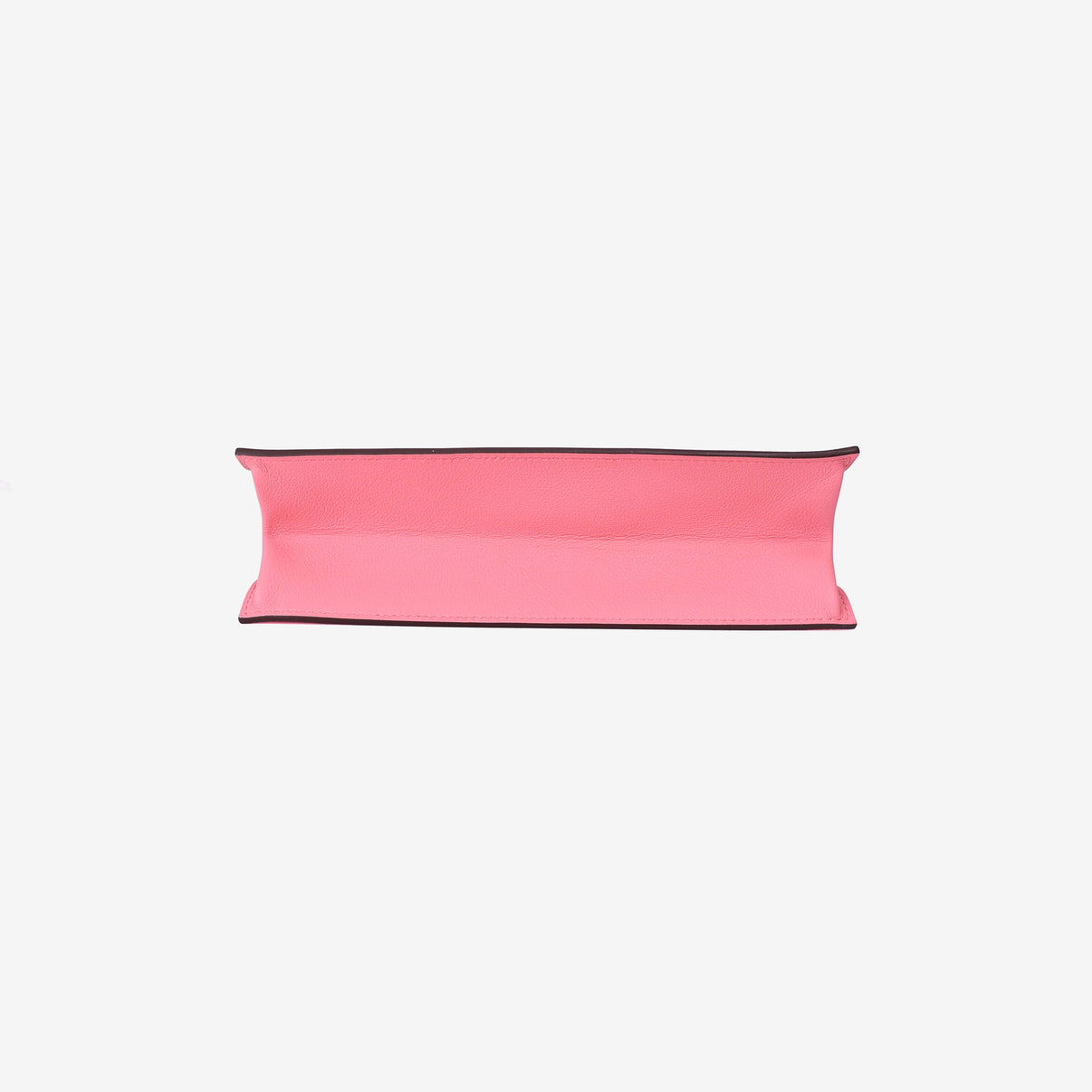 Hermès Kelly Danse in Rose Azalée Evercolor Leather with Palladium Hardware bottom view
