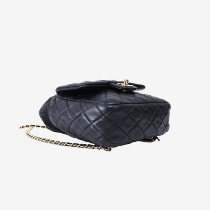 Chanel Small Seoul Backpack in Black Lambskin Leather with Gold Hardware