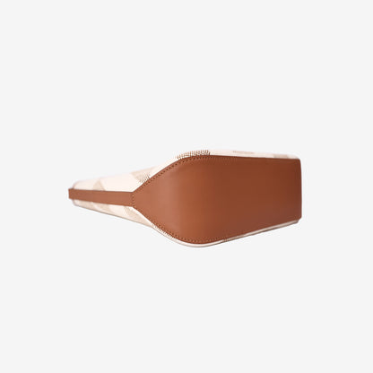 Hermès Cabas Tote Bag in Beige and Brown Canvas